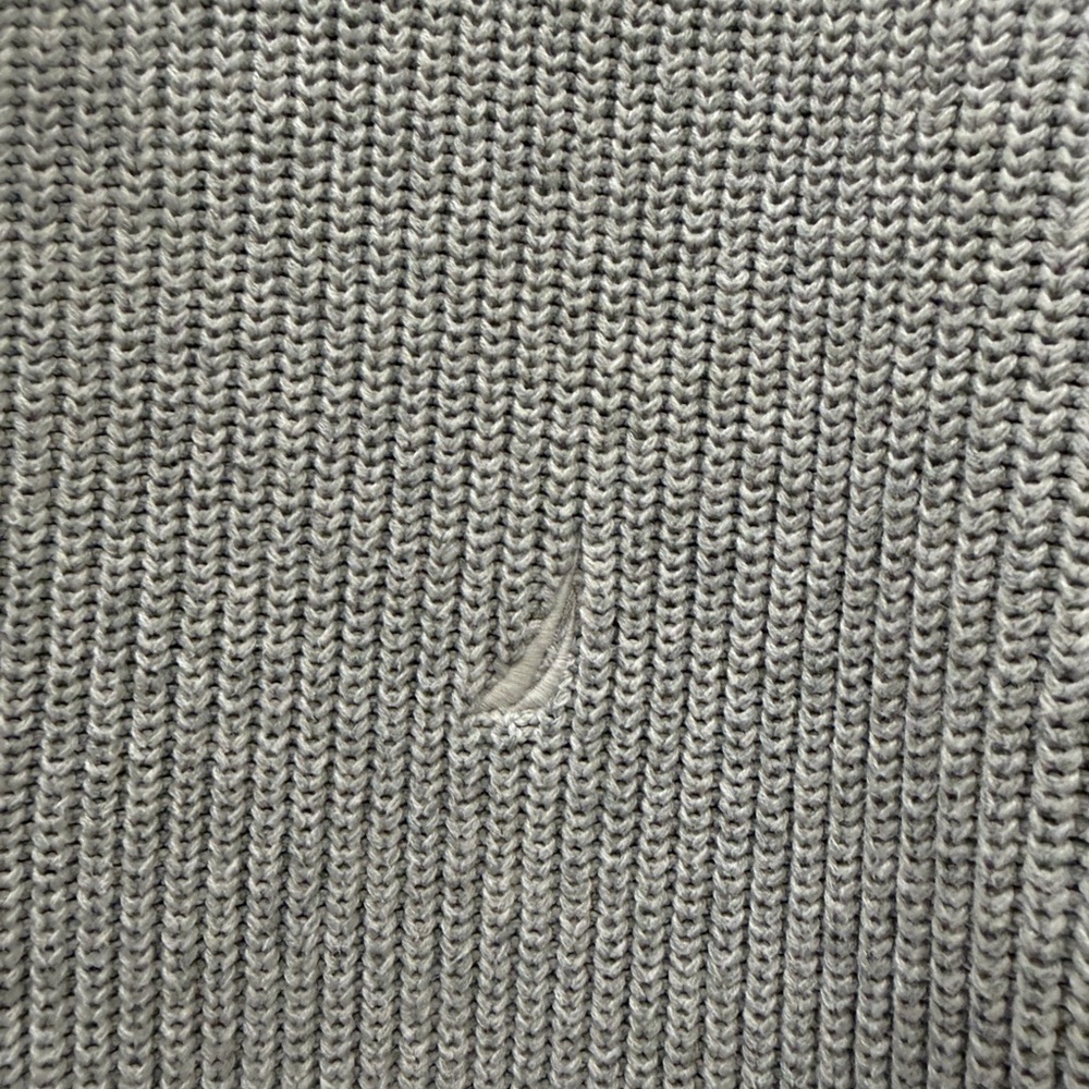 Nautica Men's Light Gray Crewneck Sweater - Picture 4 of 12